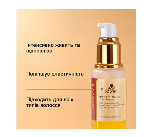 Набір Karseell Мaca Essence Repair маска і олійка для пошкодженого волосся в подарунковій коробці, 500/50 мл