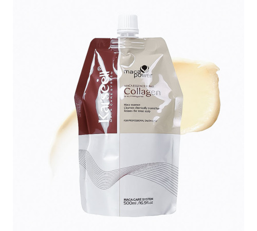 Кондиціонуюча маска-есенція Karseell Collagen Hair Mask з аргановим маслом для відновлення волосся, 500 мл (пакет)