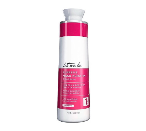 Шампунь глибокого очищення Let me be Supreme Liss Control Deep Cleansing Shampoo, 1000 мл (заводська)