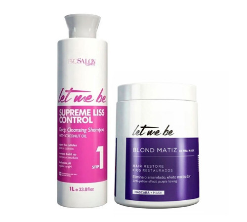 Набір ботоксу для волосся Let Me Be B-BTOX Blond Matiz, 2х500 г (розлив)