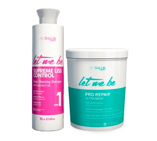 Набір холодного ботоксу для волосся Let me be B-Btox Pro Repair, 2х1000 мл (заводські)