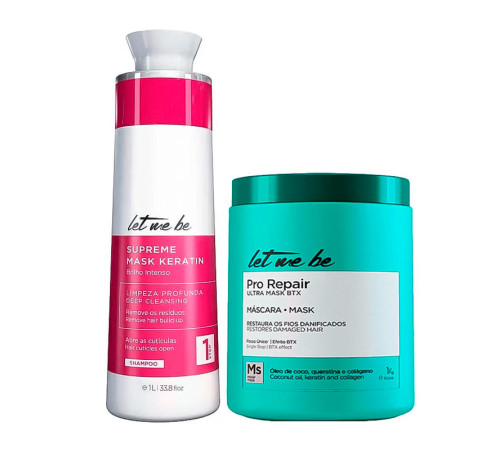 Набір холодного ботоксу для волосся Let me be B-Btox Pro Repair, 2х1000 мл (заводські)