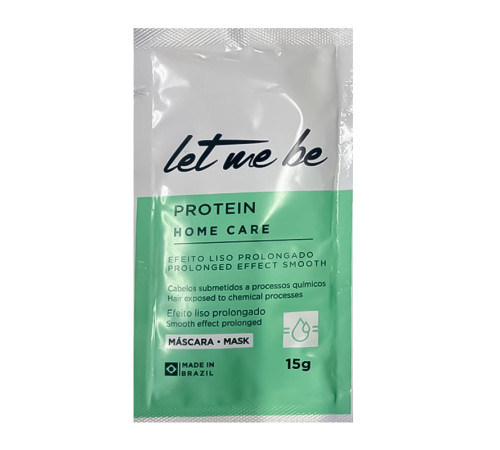 Маска Let Me Be Home Care Protein Mask после кератинового выпрямления волос, 15 г