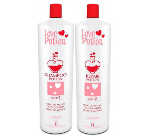 Набір кератину Love Potion Repair Óleo De Argan, 2х500 г (розлив)