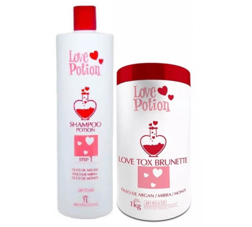 Набір ботоксу Love Potion Love Tox Brunette Óleo De Argan, 100/200 г (розлив)