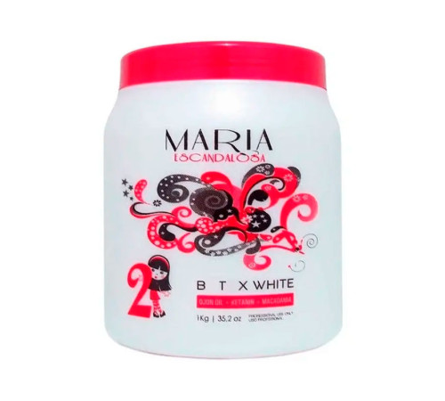 Ботокс для волосся (білий) Btox Maria Escandalosa White, 500 г (розлив)