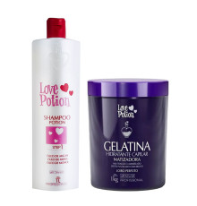 Набір Love Potion Gelаtina Matіzаdora шампунь і колаген для волосся, 100/200 г (розлив)