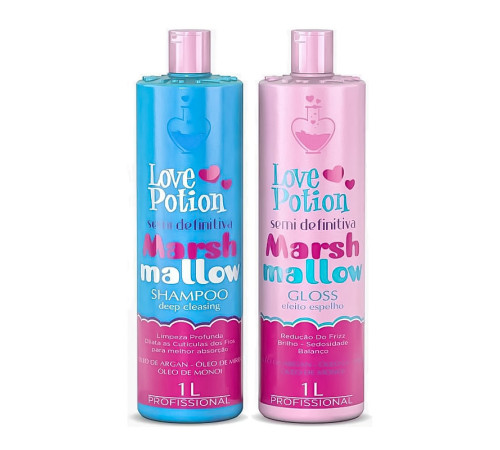  Набір кератину Love Potion Marsh Mellow, 2х1000 мл (заводські)