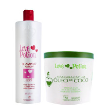 Набір ботоксу Love Potion Oleo De Coco Mask для живлення та відновлення волосся, 100/200 г (розлив)