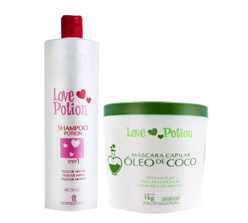 Набір ботоксу Love Potion Oleo De Coco Mask для живлення та відновлення волосся, 100/200 г (розлив)
