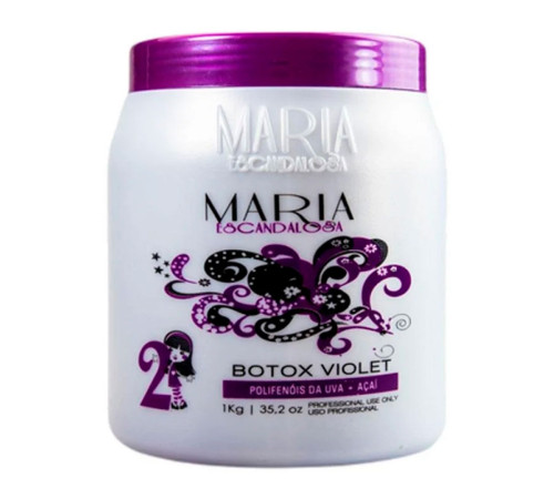 Антижовтий ботокс Maria Escandalosa Btx Matizador Violet для освітленого волосся, 50 г (розлив)