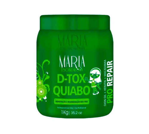 Ботокс для відновлення та живлення волосся Maria Escandalosa Okra D-tox Quiabo, 100 г (розлив)