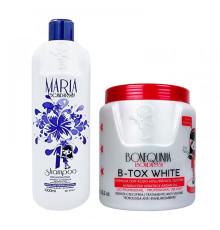 Набір ботоксу для волосся (білого) Btox Maria Escandalosa White, 100/200 г (розлив)