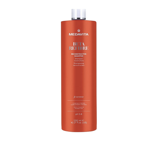 Відновлюючий шампунь Medavita Beta Refibre Reconstructive Shampoo для пошкодженого волосся, 1250 мл