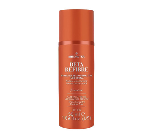 Восстанавливающий крем Medavita Beta Refibre Reconstructive Hair Cream нектар для поврежденных волос, 50 мл