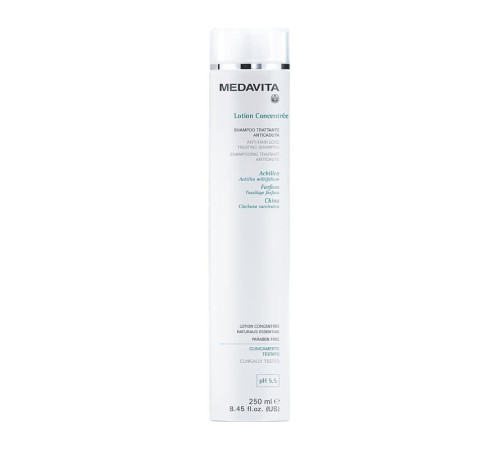 Зміцнюючий шампунь Medavita Lotion Concentrée Shampoo Trattante Anticaduta проти випадіння волосся, 250 мл