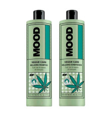 Расслабляющий набор для всех типов волос Mood Veggie Care Relaxing шампунь и кондиционер 2x500 мл