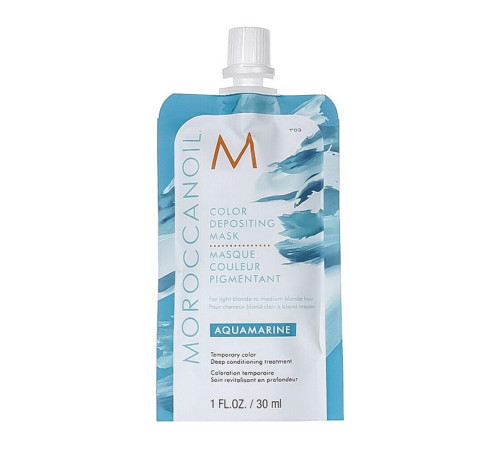 Тонирующая маска для волос Moroccanoil Color Depositing Mask Aquamarine