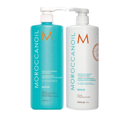  Набір Moroccanoil Moisture Repair для відновлення волосся шампунь та кондиціонер
