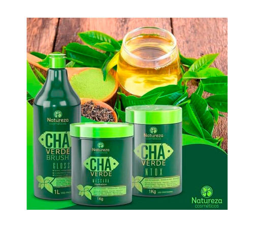 Ботокс для волосся Natureza NTOX Cha Verde, 1000 мл (заводська)