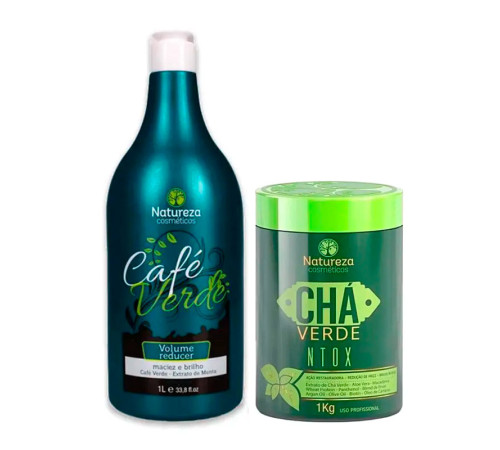 Набір бoтoксу для волосся Natureza Ntox Cha Verde, 2х100 г (розлив)