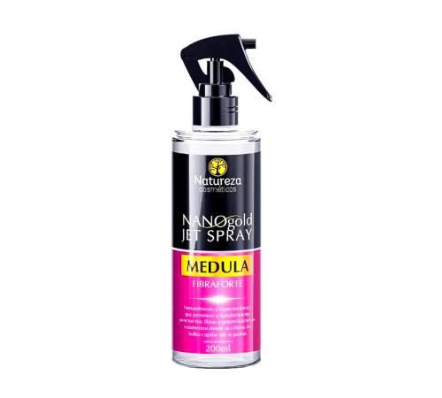 Наноспрей для реконструкції волосся Natureza Nano Gold Jet Spray Medula, 200 мл (заводська)