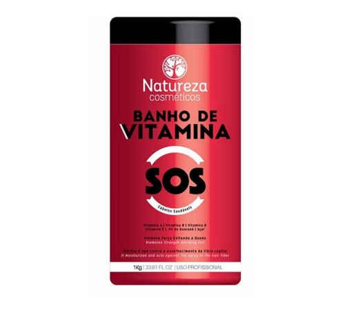 Ботокс-відновлення волосся Natureza SOS Banho de Vitamina, 100 г (розлив)