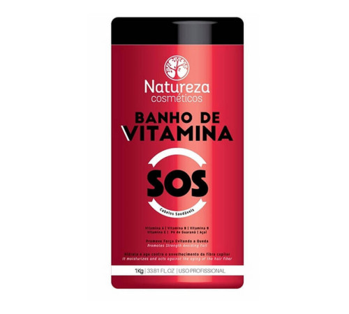 Ботокс-відновлення волосся Natureza SOS Banho de Vitamina, 100 г (розлив)