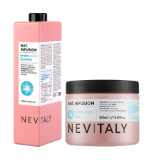 Набір Nevitaly Duo Nat. Infusion Hydra Source шампунь та маска для зволоження сухого волосся, 1000/500 мл