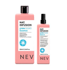 Набір Nevitaly Duo Nat. Infusion Hydra Source шампунь та спрей для зволоження сухого волосся, 250/150 мл