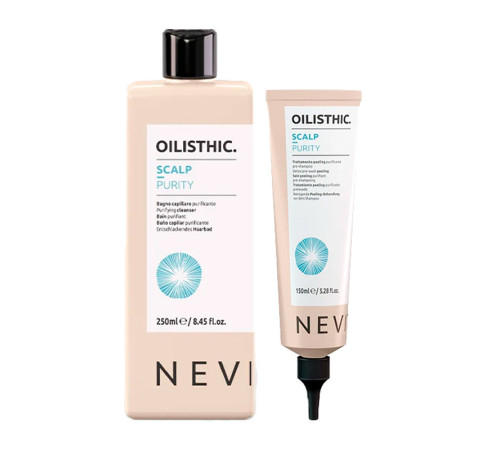 Набір Nevitaly Oilisthic Scalp Purity шампунь і пілінг для жирної та схильної до лупи шкіри голови, 250/150 мл 