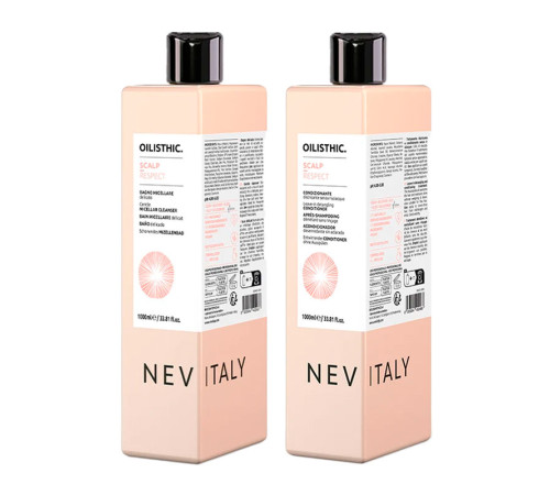 Набор Nevitaly Oilisthic Scalp Respect DUO мицеллярный шампунь и несмываемый кондиционер, 2х1000 мл