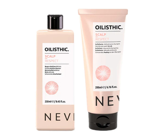 Набір Nevitaly Oilisthic Scalp Respect DUO міцелярний шампунь і очищувальний скраб, 250/200 мл