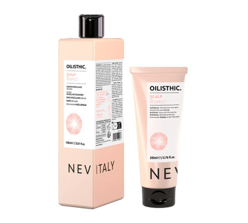 Набір Nevitaly Oilisthic Scalp Respect DUO міцелярний шампунь і очищувальний скраб, 1000/200 мл