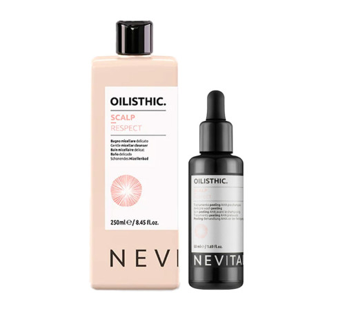 Набір Nevitaly Oilisthic Scalp Respect DUO міцелярний шампунь та відлущувальний пілінг, 250/50мл