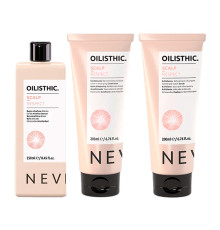 Набір Nevitaly Oilisthic Scalp Respect TRIO міцелярний шампунь, незмивний кондиціонер та очищувальний скраб, 250/200/200 мл