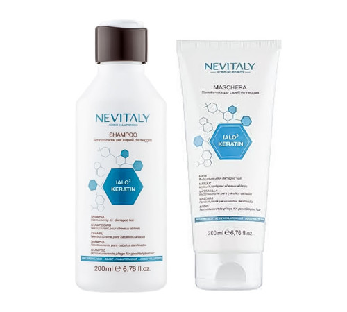 Набор Nevitaly Lalo3 Keratin шампунь и маска с кератином для поврежденных волос
