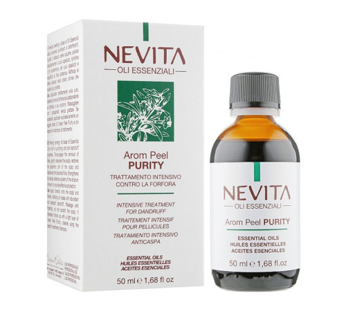Концентрат с эфирными маслами против перхоти Nevitaly Arom Peel Purity, 50 мл