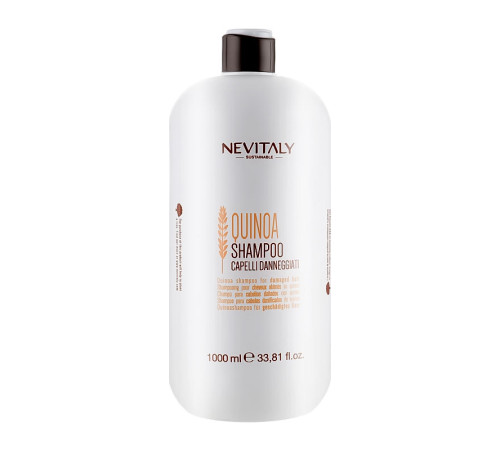 Делікатний шампунь для пошкодженого волосся Nevitaly Quinoa Shampoo Capelli Danneggiati з екстрактом кіноа