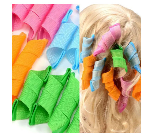 Бігуді-спіралі Magic Leverag Roller Curler для завивки локонів на довге волосся, набір з 18 шт.