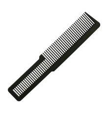 Гребінець для стрижки під машинку, тушовки Professional Flat Top 75339 карбоновий антистатичний чорний 205 мм