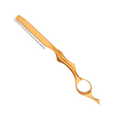 Філірувальна небезпечна бритва Barber Razor в наборі з лезом упор під палець золота