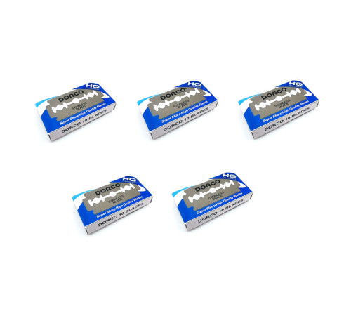 Сменные лезвия для безопасной бритвы Dorco Platinum двухсторонние упаковка