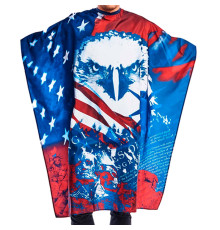 Перукарська накидка-пеньюар для клієнта Barber American Eagle водостійкий нейлон 140х160 см