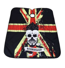 Парикмахерская накидка-пеньюар для клиента BarberShop Union Jack водостойкий нейлон 140х160 см