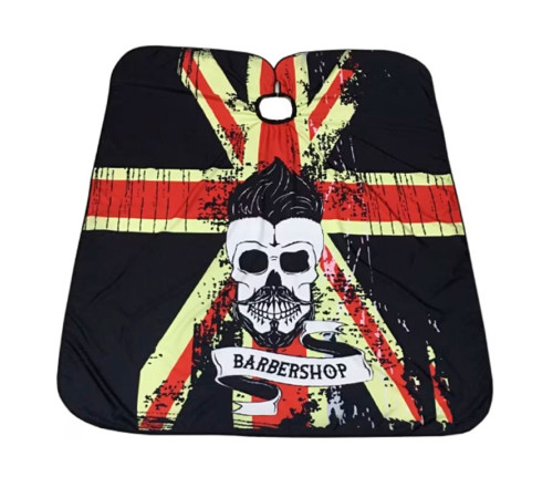 Парикмахерская накидка-пеньюар для клиента BarberShop Union Jack водостойкий нейлон 140х160 см