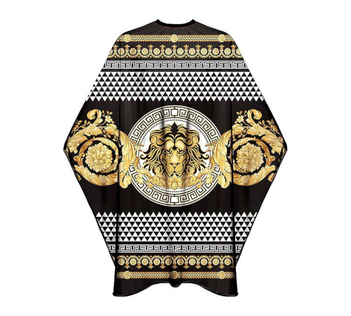Перукарська накидка-пеньюар для клієнта Barber Golden Lion водостійкий нейлон 140х160 см