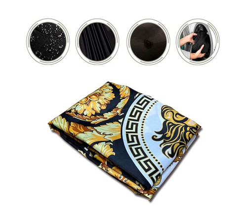 Перукарська накидка-пеньюар для клієнта Barber Golden Lion водостійкий нейлон 140х160 см