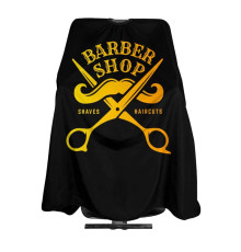 Парикмахерская накидка-пеньюар для клиента Barber Shop Haircuts водостойкий нейлон 140х160 см
