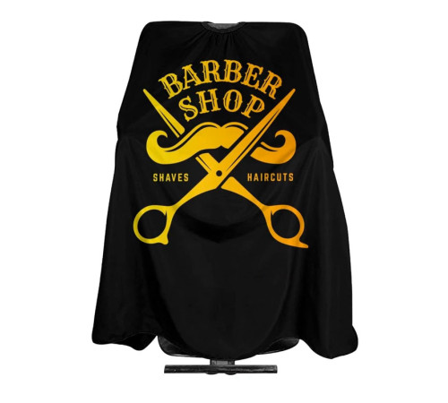 Перукарська накидка-пеньюар для клієнта Barber Shop Haircuts водостійкий нейлон 140х160 см